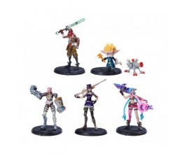 Figures 5 Pack Heimerdinger - Jinx - Vi - Caitlyn - Ekko - League of Legends