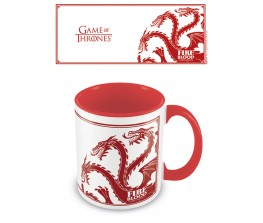 Mug Game of Thrones - Targaryen Red