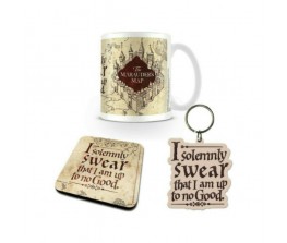 Gift set Marauders Map Mug Coaster Keychain - Harry Potter