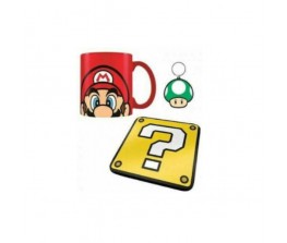 Gift set Mario Mug Coaster Keychain - Super Mario