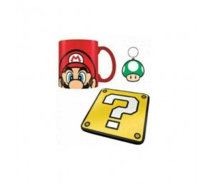 Gift set Mario Mug Coaster Keychain - Super Mario