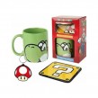 Gift set Yoshi Mug Coaster Keychain - Super Mario