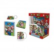 Gift set Mario Mug Coaster Notebook Keychain - Super Mario