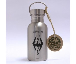 Metallic bottle Skyrim - Dragon Symbol