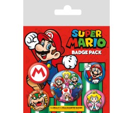 Pins Set Super Mario - Mario Bros