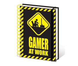 Notebook Gamer At Work - Caution Sign