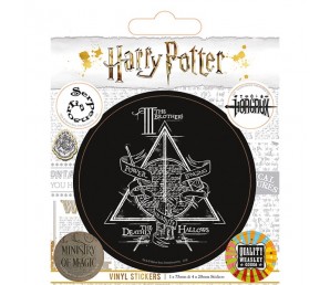 Stickers Black White Symbols - Harry Potter