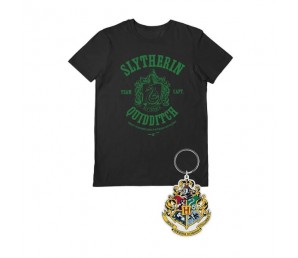 T-shirt Slytherin Gift Set with keychain - Harry Potter