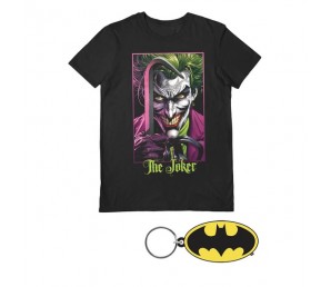 T-shirt Joker Gift Set with keychain - DC