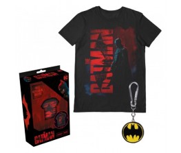 T-shirt The Batman Gotham Gift Set with keychain - DC