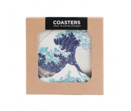 Coasters Hokusai The Great Wave of Kanagawa (SET 4)