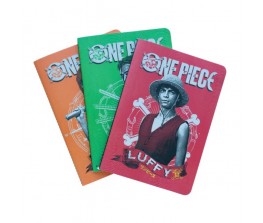 Notebooks SET 3 Monkey D. Luffy, Roronoa Zoro & Nami - One Piece