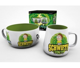 Breakfast set Rick and Morty