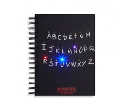 Notebook Stranger Things with LED