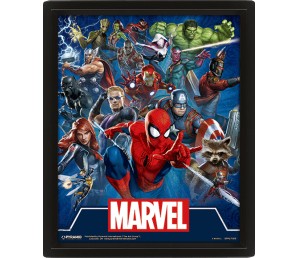 Frame 3D Marvel - Cinematic Icons