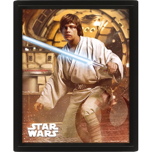 Frame 3D Star Wars - Vader Vs Skywalker
