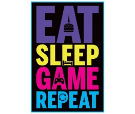 Poster Eat Sleep Game Repeat