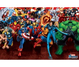 Poster Marvel Heroes - Attack