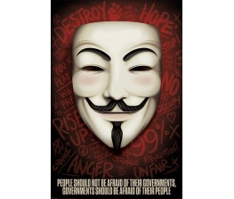 Poster V for Vendetta - Governments Should Be Afraid