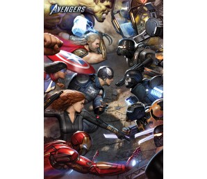 Poster Marvel Avengers Gamerverse - Face Off