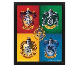 Frame 3D Colourful Crest - Harry Potter