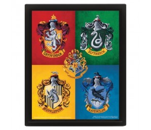 Frame 3D Colourful Crest - Harry Potter