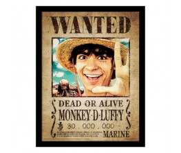 Frame Luffy Wanted Poster - One Piece