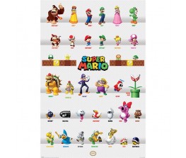 Poster Super Mario Characters Parade