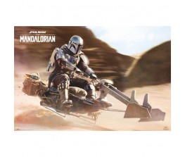 Poster The Mandalorian Speeder Bike - Star Wars