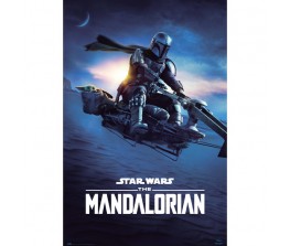 Poster The Mandalorian Speeder Bike 2 - Star Wars
