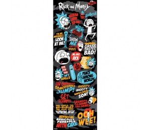 Door Poster Phrases - Rick and Morty