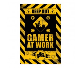 Poster Gamer At Work