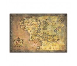 Poster Map of Middle Earth - Lord of The Rings