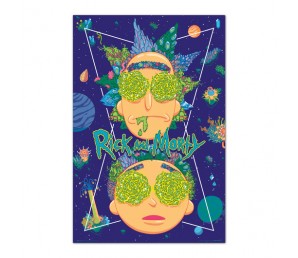 Poster High in The Sky - Rick and Morty