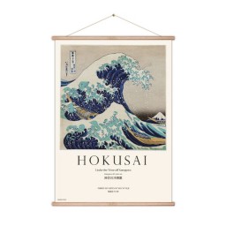 Wooden Banner Hokusai The Great Wave of Kanagawa