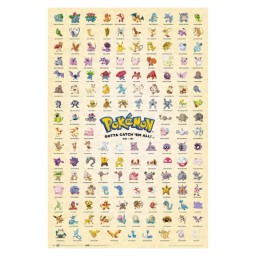 Poster First Generation Pokemon