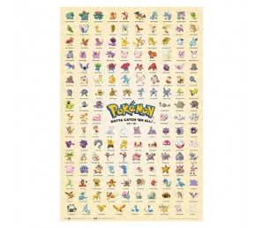 Poster First Generation Pokemon