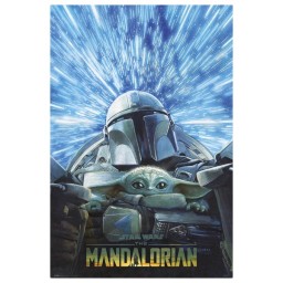 Poster Mandalorian Hyperspace - Star Wars