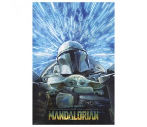 Poster Mandalorian Hyperspace - Star Wars