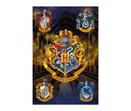 Poster Hogwarts Shields - Harry Potter