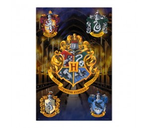 Poster Hogwarts Shields - Harry Potter