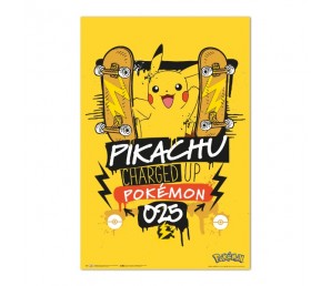 Poster Pikachu Charged Up - Pokemon