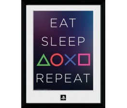Frame PlayStation - Eat Sleep Repeat