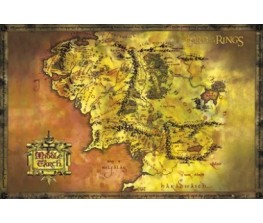 Poster Lord Of The Rings Classic Map