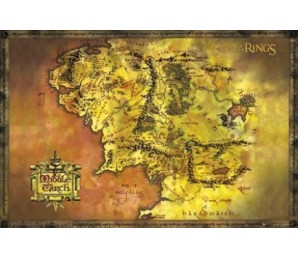 Poster Lord Of The Rings Classic Map