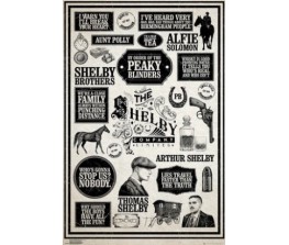 Poster Peaky Blinders - Infographic