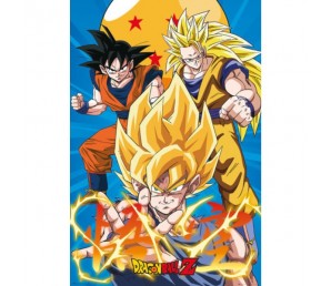 Poster 3 Gokus Evolutions - Dragon Ball Z